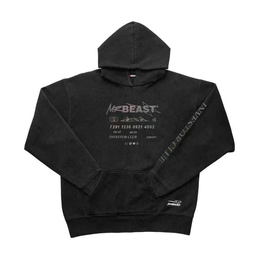 INVESTOR 3M REFLECTIVE HOODIE - BLACK