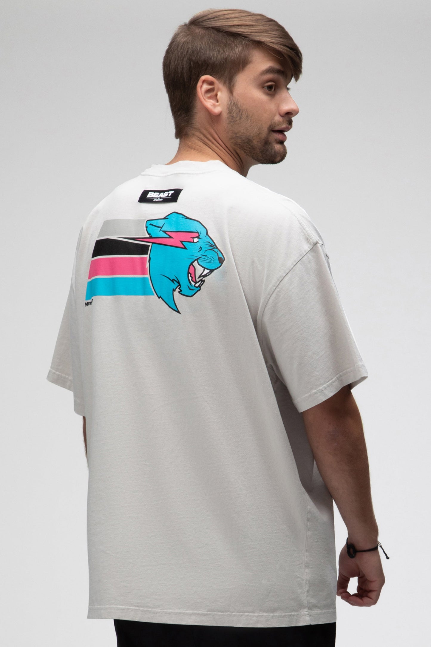 TROPIC S/SLEEVE TEE - LIGHT GREY