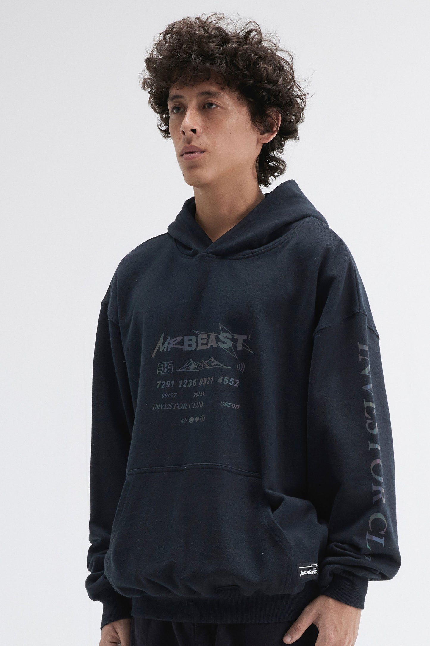 INVESTOR 3M REFLECTIVE HOODIE - BLACK