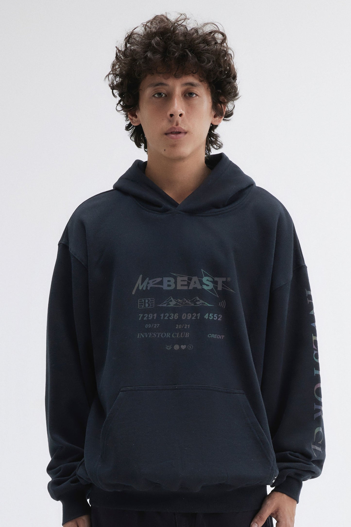 INVESTOR 3M REFLECTIVE HOODIE - BLACK