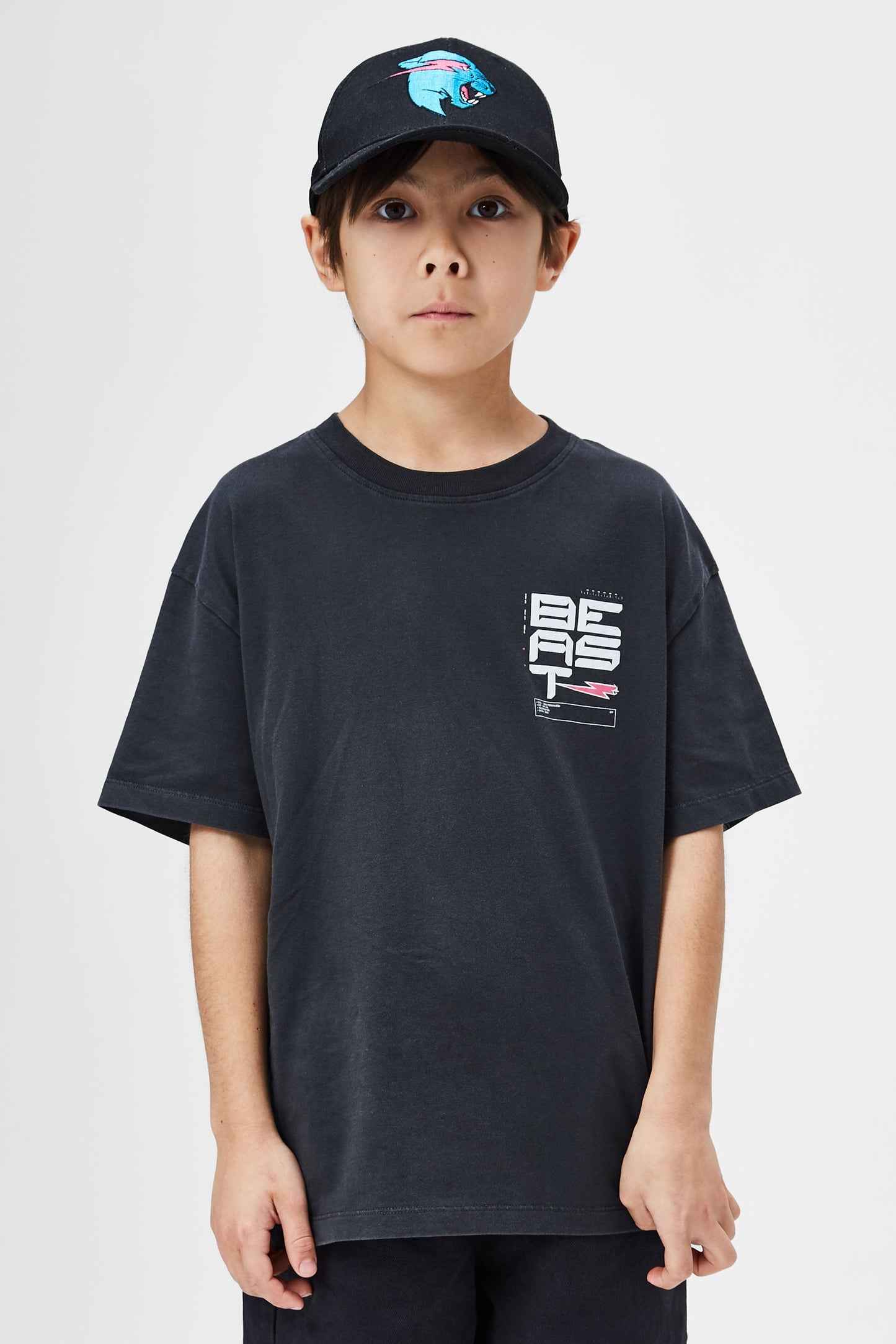 KIDS MECH S/SLEEVE TEE - BLACK