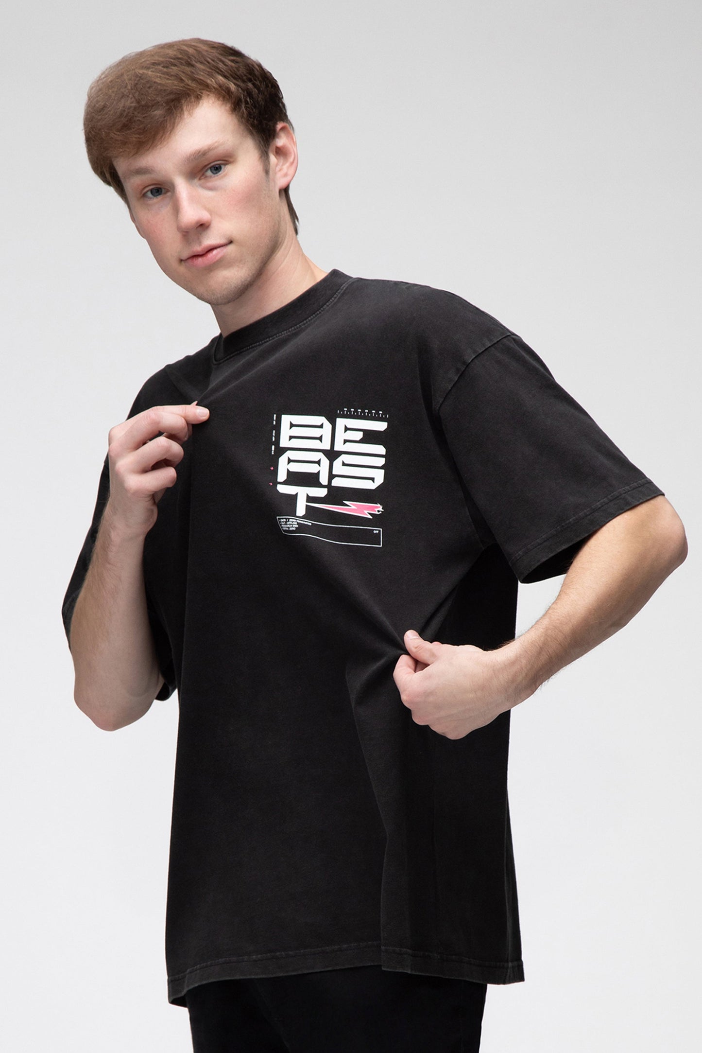 BEAST MECH S/SLEEVE TEE - BLACK - MrBeast.store