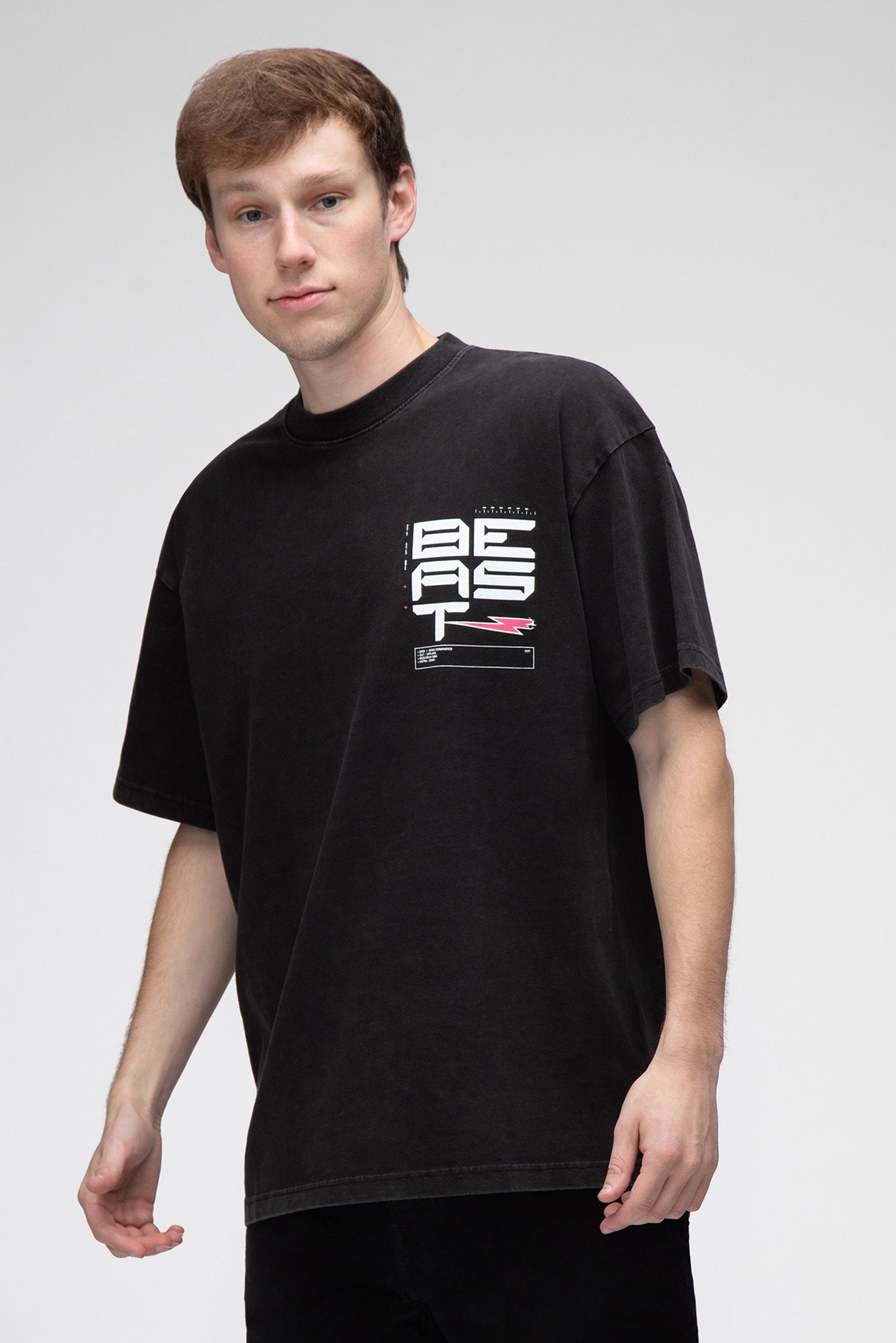 BEAST MECH S/SLEEVE TEE - BLACK - MrBeast.store