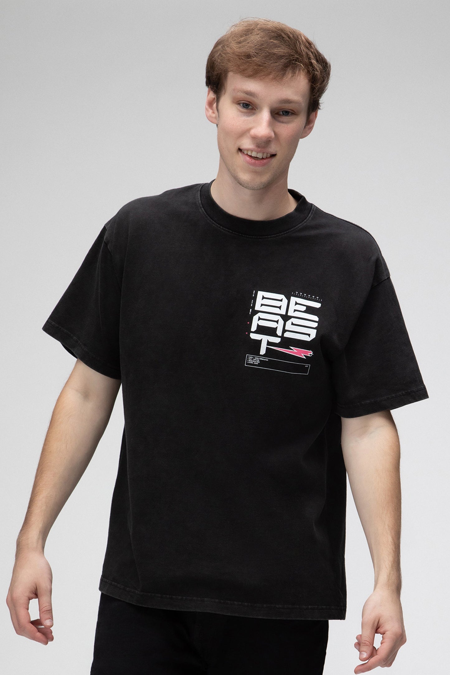 BEAST MECH S/SLEEVE TEE - BLACK - MrBeast.store