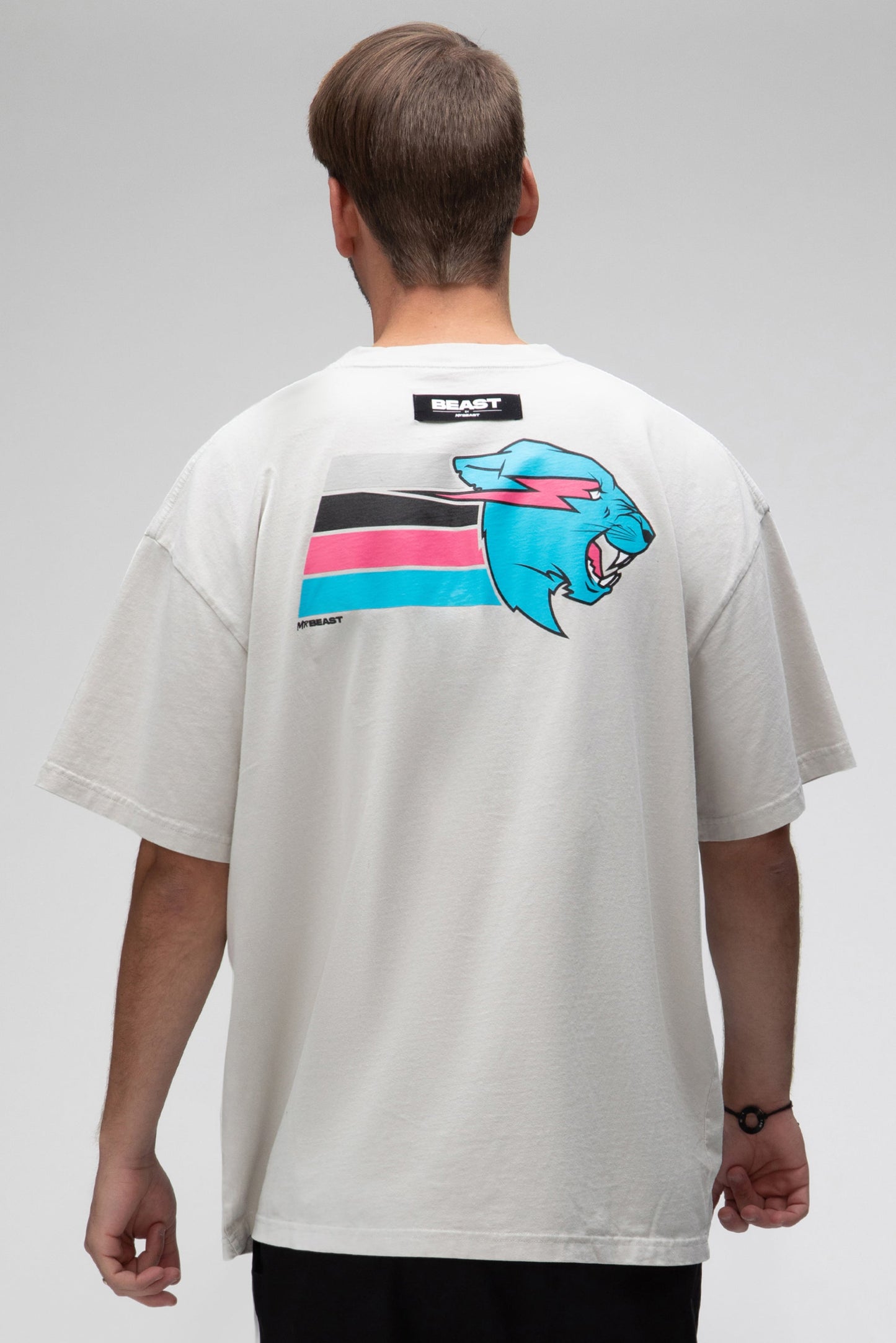 TROPIC S/SLEEVE TEE - LIGHT GREY