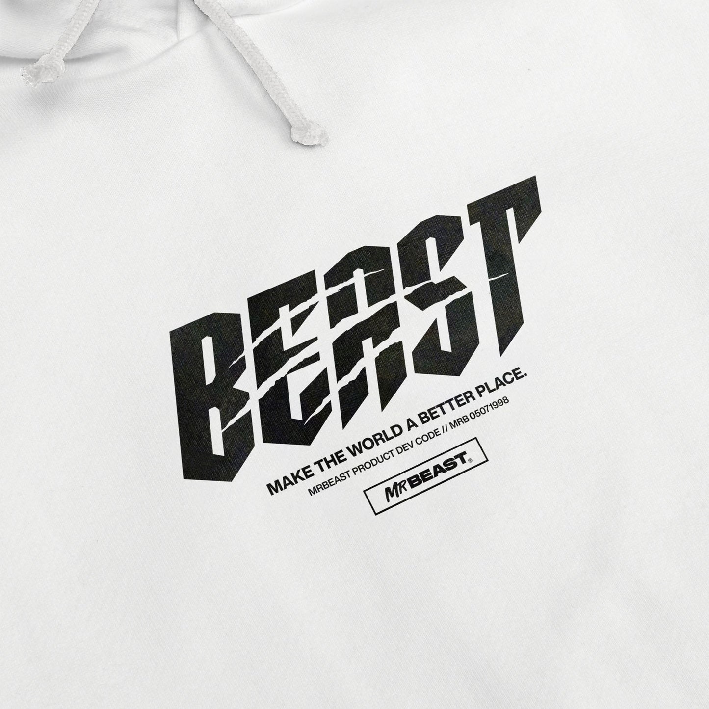 SHREDDER PULLOVER HOODIE - WHITE