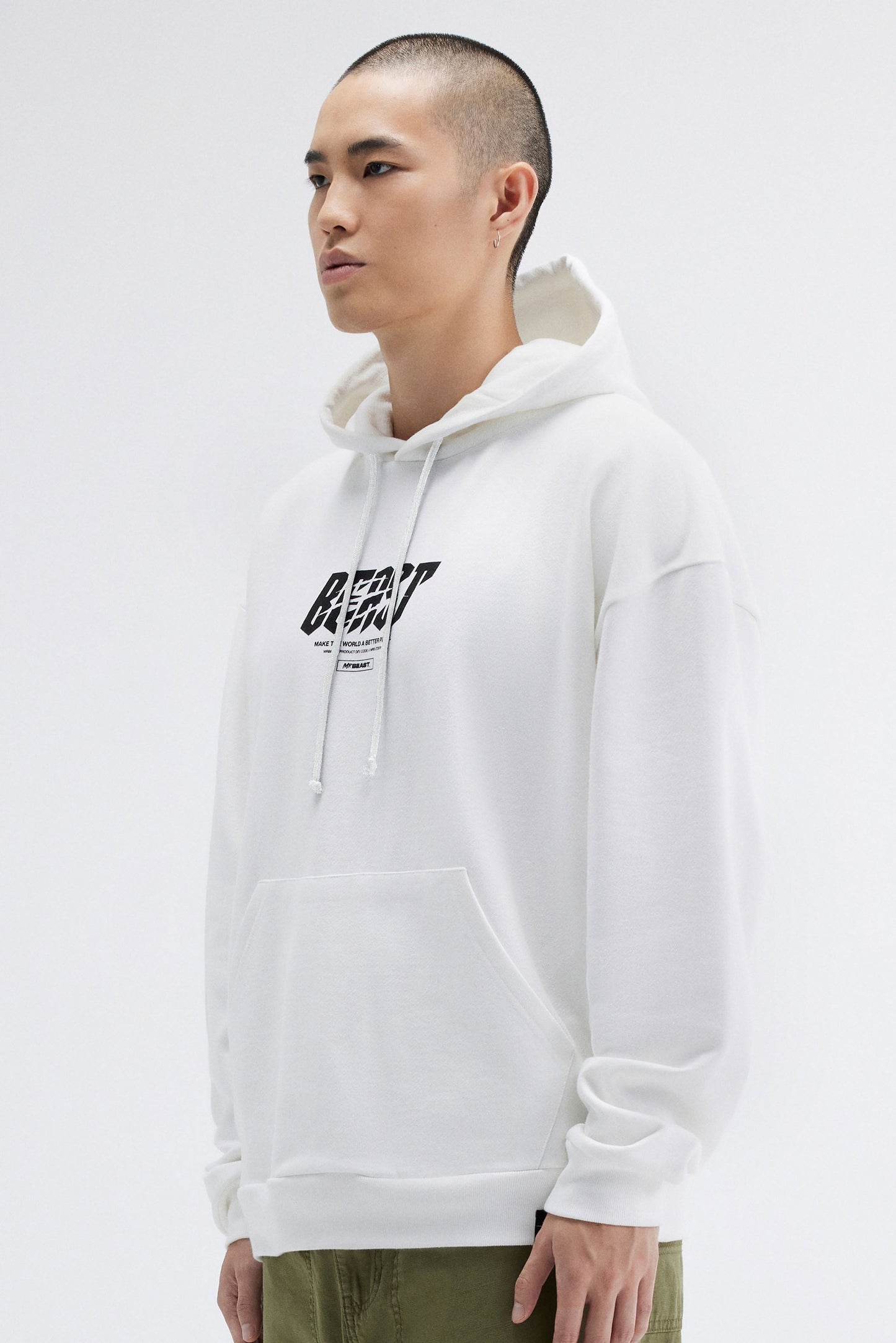 SHREDDER PULLOVER HOODIE - WHITE