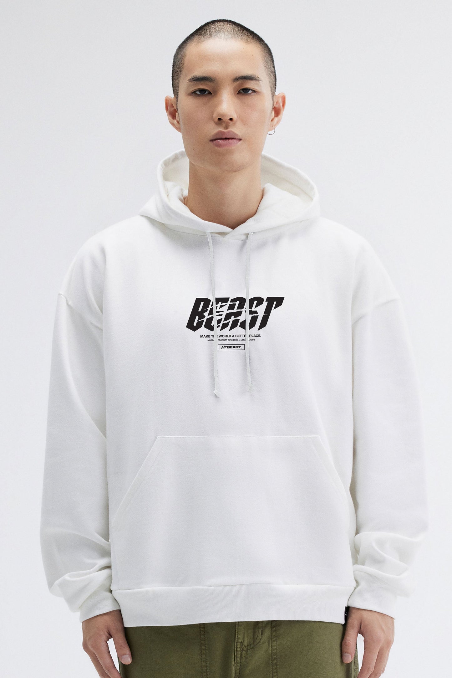SHREDDER PULLOVER HOODIE - WHITE